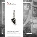 Silberdream SilberDream Glitzer Charm Sneaker schwarz Zirkonia Kristalle GSC515S Exklusive Angebote