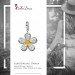 Silberdream SilberDream 925 Charm Blume weiß Armband Ketten Anhänger FC4119 Neuheiten