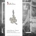 Silberdream SilberDream Glitzer Charm Kleeblatt weiß Zirkonia Kristalle GSC513W Kostenlose Rückgabe