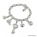 Silberdream SilberDream 925 Charm Schlüssel weiß Armband Anhänger FC241W Letzte 3 Tage