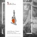 Silberdream SilberDream Glitzer Charm Eule orange Zirkonia Kristalle GSC505O im Angebot