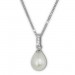 Silberdream SilberDream Halskette Süßwasser Perle weiß Zirkonias 925 Silber Damen SDK1508W Günstig kaufen