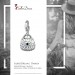 Silberdream SilberDream Glitzer Charm Tasche klein weiß Zirkonia Kristalle GSC558W Bis zu 50% Rabatt