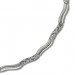 Silberdream SilberDream Collier Wave 925 Silber gehämmert matt 45cm Kette SDK4792O Black Friday