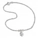Silberdream SilberDream Fußkette Herz 25cm Zirkonia weiß Silber SDF2025W Valentinstagsangebot