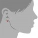 Silberdream SilberDream Ohrstecker Blatt orange 925er Glitzer Kristalle GSO602O Exklusivangebot