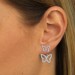 Silberdream SilberDream Ohrstecker Dangle Ear Cuff Schmetterling 925 Silber Ohrringe GSO448W Black Friday