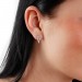 Silberdream SilberDream Glitzer Ohrstecker Dreieck offen weiß 925er Silber GSO406W Heißer Verkauf
