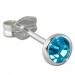 Silberdream SilberDream Ohrring Zirkonia türkis 4mm 925 Silber Ohrstecker SDO5534T Top Angebot