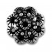 Silberdream SilberDream Ohrstecker Blume Zirkonia schwarz 925er Silber Damen SDO8519S Zeitlich begrenztes Angebot