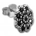 Silberdream SilberDream Ohrstecker Blume Zirkonia schwarz 925er Silber Damen SDO8519S Zeitlich begrenztes Angebot
