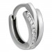 Silberdream SilberDream Creole Lines Zirkonia weiß matt 925 Sterling Silber Damen SDO4409W Räumungsverkauf
