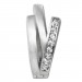 Silberdream SilberDream Creole Lines Zirkonia weiß matt 925 Sterling Silber Damen SDO4409W Räumungsverkauf