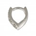 Silberdream SilberDream Creole Herz Zirkonia weiß 925 Silber Ohrring SDO310W Wochenangebot