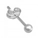 Silberdream SilberDream Ohrringe Kugel 3mm matt 925er Silber Ohrstecker SDO5543 Begrenzt auf 3 Tage