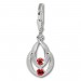Silberdream SilberDream Ohrhänger Glamour Zirkonia rot Ohrring 925 Silber SDO522R Sonderangebot