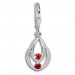 Silberdream SilberDream Ohrhänger Glamour Zirkonia rot Ohrring 925 Silber SDO522R Sonderangebot