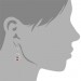 Silberdream SilberDream Ohrhänger Glamour Zirkonia rot Ohrring 925 Silber SDO522R Sonderangebot