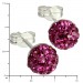 Silberdream SilberDream Ohrstecker Halbkugel pink 925er Glitzer Kristalle GSO217P Rabatt