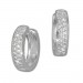 Silberdream SilberDream Creole 2-reihig Zirkonia weiß 925 Sterling Silber Damen SDO424W Versandkostenfrei