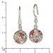 Silberdream SilberDream Glitzer Ohrringe 925 Zirkonias Blume pink GSO301 Preisnachlass