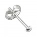 Silberdream SilberDream mini-Ohrstecker Halbkugel 2,5mm Silber 925 Ohrring SDO5552 Black Friday
