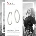 Silberdream SilberDream Creole Diamantschliff 6cm 925 Sterling Silber Damen Ohrring SDO67366 Weihnachtsangebot