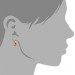 Silberdream SilberDream Creole rose vergoldet Ohrring 925 Sterling Silber Schmuck SDO0017E Valentinstagsangebot