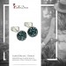 Silberdream SilberDream Ohrstecker Halbkugel blau 925er Glitzer Kristalle GSO217B Jubiläumsangebot