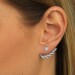 Silberdream SilberDream Ohrstecker Dangle Ear Cuff Zirkonia weiß 925 Silber Ohrringe GSO438W Neueste Mode