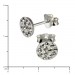 Silberdream SilberDream Ohrring Rund weiß 925er Silber Ohrstecker GSO252W Blitzangebot
