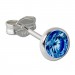 Silberdream SilberDream Ohrring Zirkonia blau 5mm 925 Silber Ohrstecker SDO5535B Sonderangebote