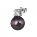 Silberdream SilberDream Ohrstecker Perle schwarz Zirkonia Damen 925er Silber SDO1738S Nur für heute