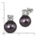 Silberdream SilberDream Ohrstecker Perle schwarz Zirkonia Damen 925er Silber SDO1738S Nur für heute