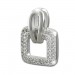 Silberdream SilberDream Glitzer Kettenanhänger Square Zirkonia weiß Damen 925 Silber GSH402W Neueste Stile