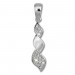 Silberdream SilberDream Ketten Anhänger Zopf Zirkonia weiß 925er Sterling Silber SDH404W Nur noch ein Tag übrig