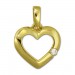 Silberdream GoldDream Kettenanhänger Herz Zirkonia 375 Gold Anhänger Echtschmuck GDH003Y 50% Rabatt mit kostenlosem Versand