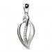 Silberdream SilberDream Ketten Anhänger -Leaf- Zirkonia weiß 925 Silber SDH4380W Kostenloser Versand international