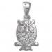 Silberdream SilberDream Ketten Anhänger 925 Silber Eule mit weißen Zirkonia SDH8001W Fabrikladen